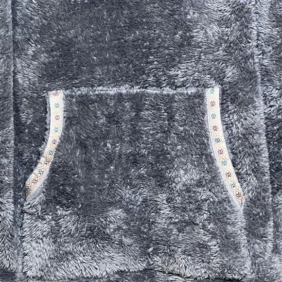 Sundance Womens Gray Cowl Neck Sherpa Mountain Loft Pullover Teddy Sweater XL - Picture 5 of 8